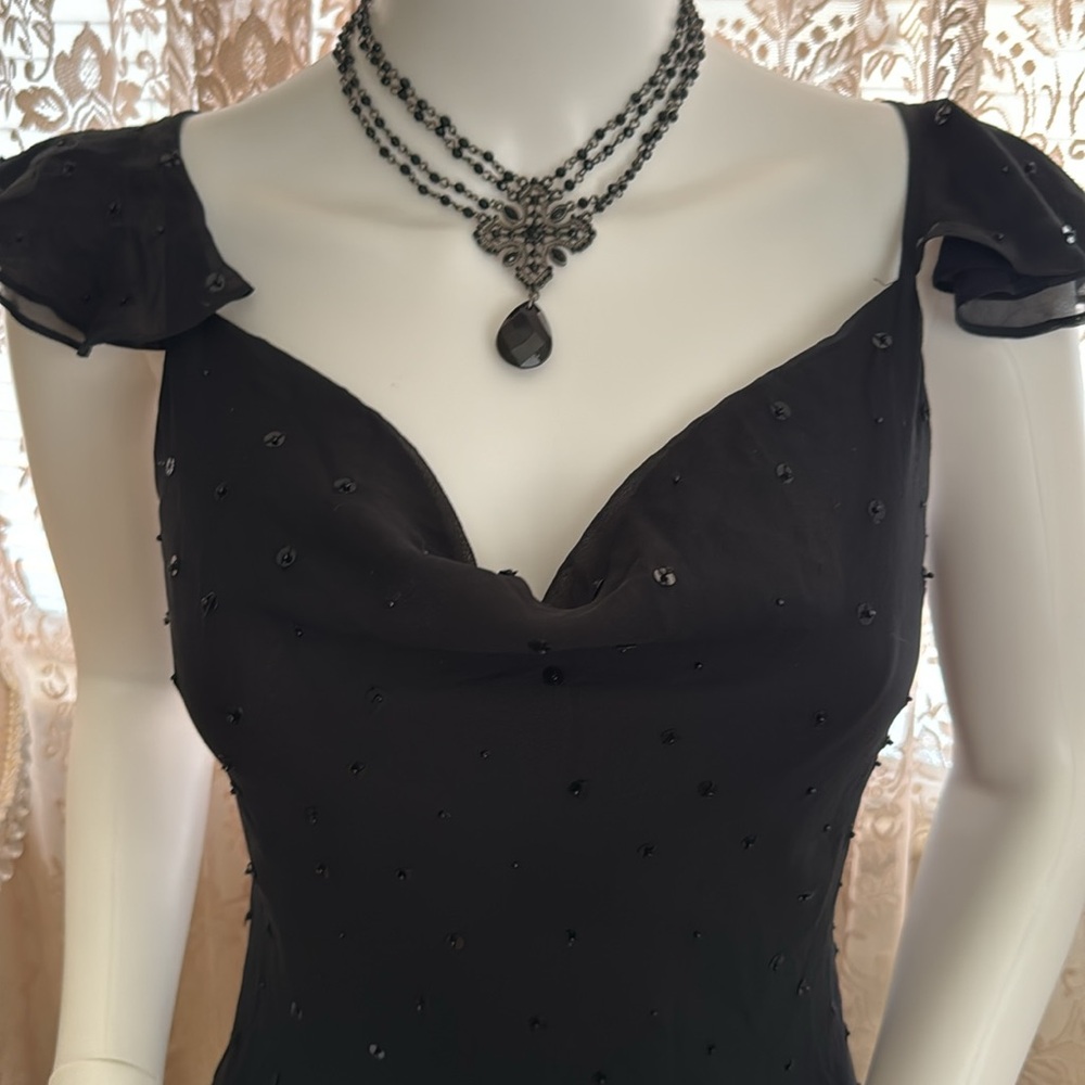 vintage 90s beaded prom dress